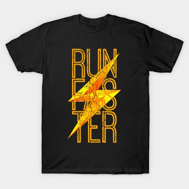 barry allen flash faster run T-Shirt by SATRIA BINTANG